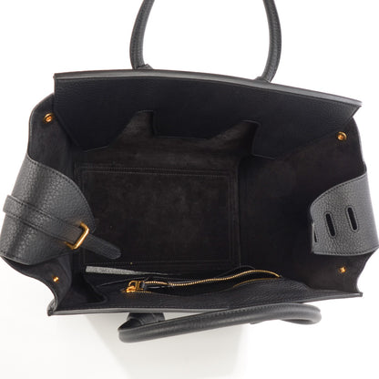 Celine Crisped Calfskin Mini Tie Tote Black 5 of 8