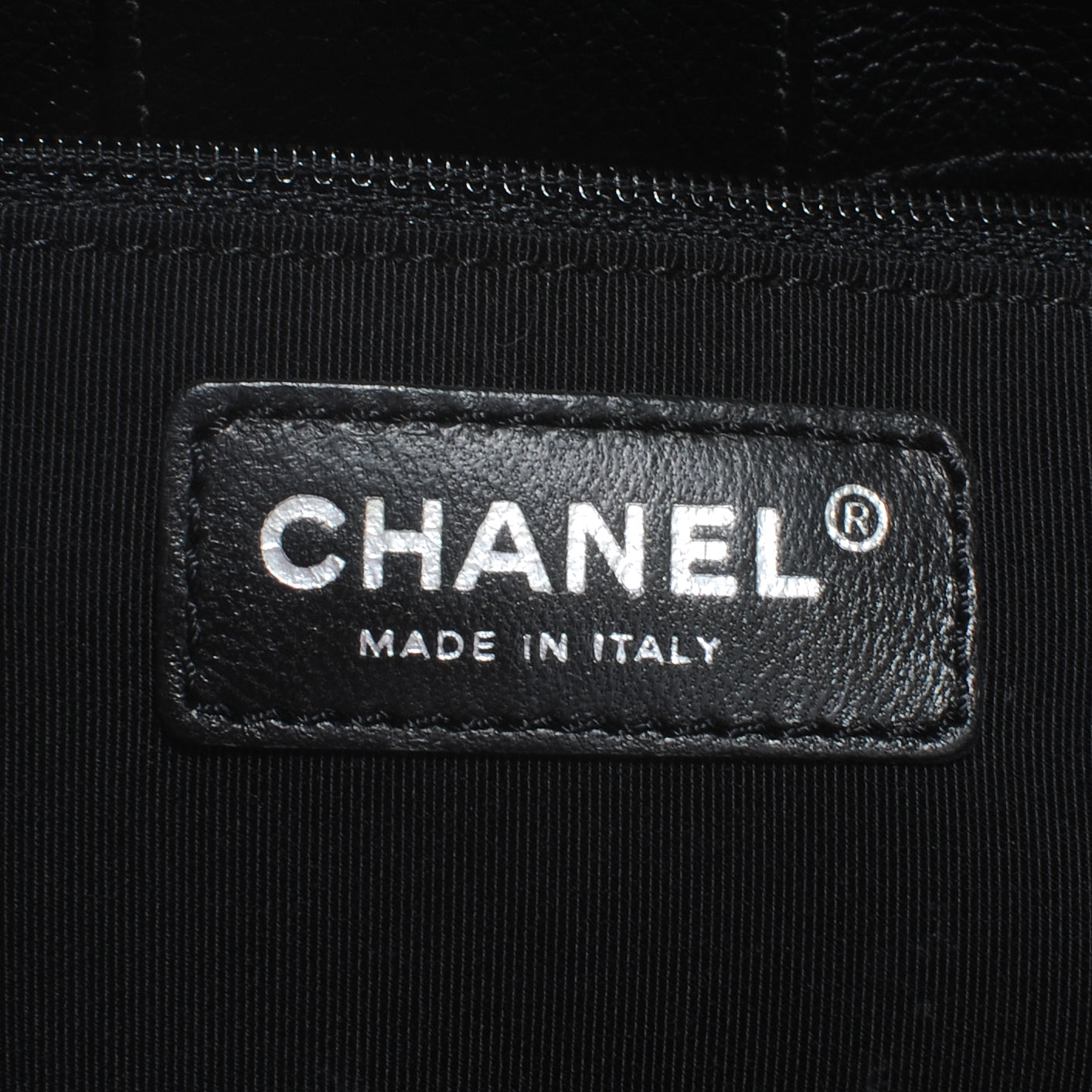 Calfskin Cerf Executive Shopper Tote Black