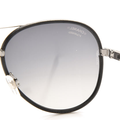 Chanel Polarized Pilot Winter Sunglasses 4219 Black 8 of 10