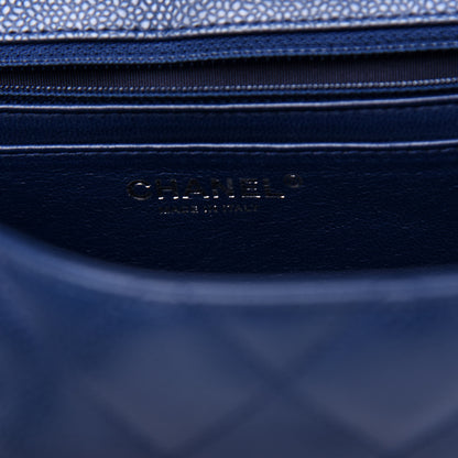 Chanel Caviar Quilted Jumbo Single Flap Navy 6 of 11