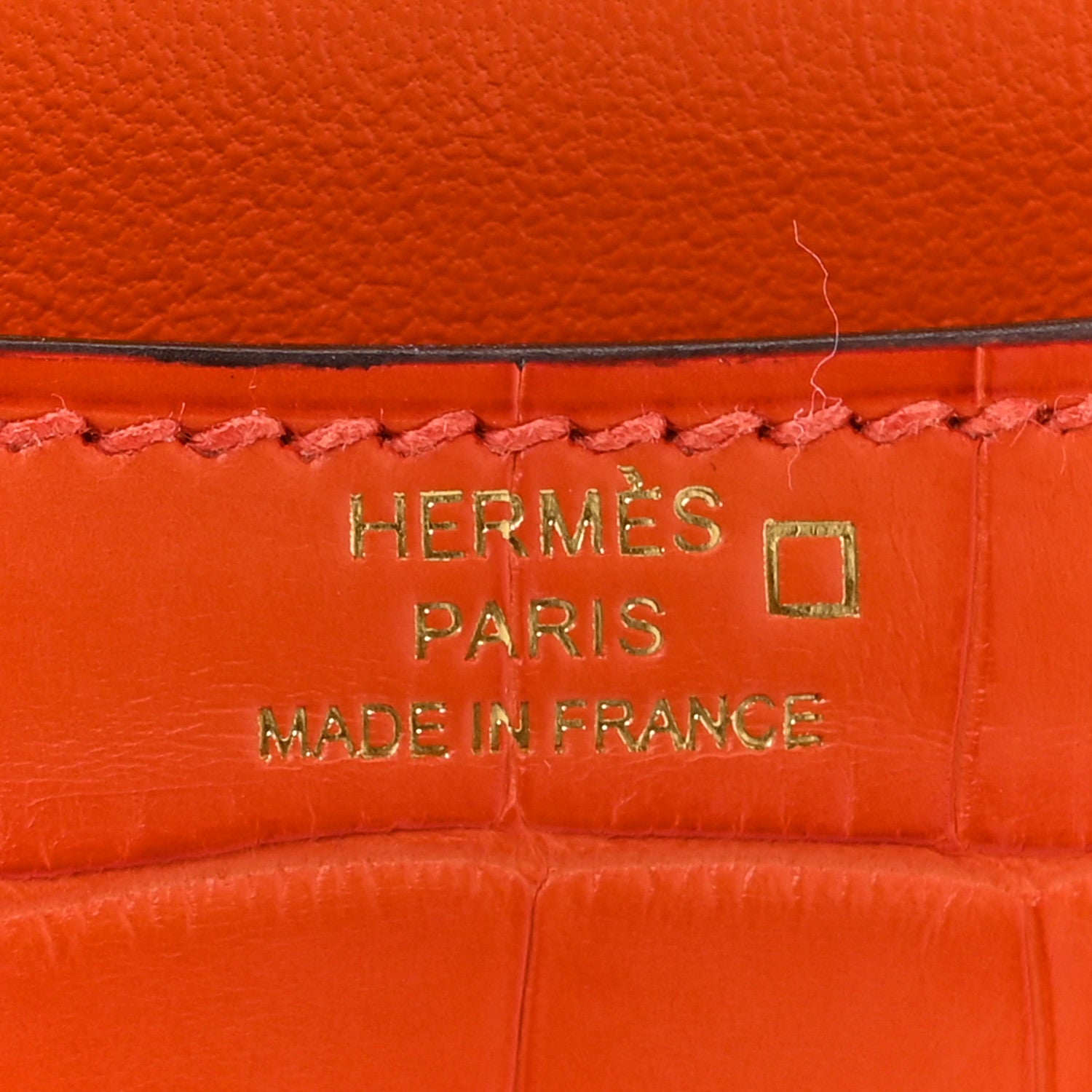 Hermes Matte Alligator Constance 18 Rouge Indien 7 of 14