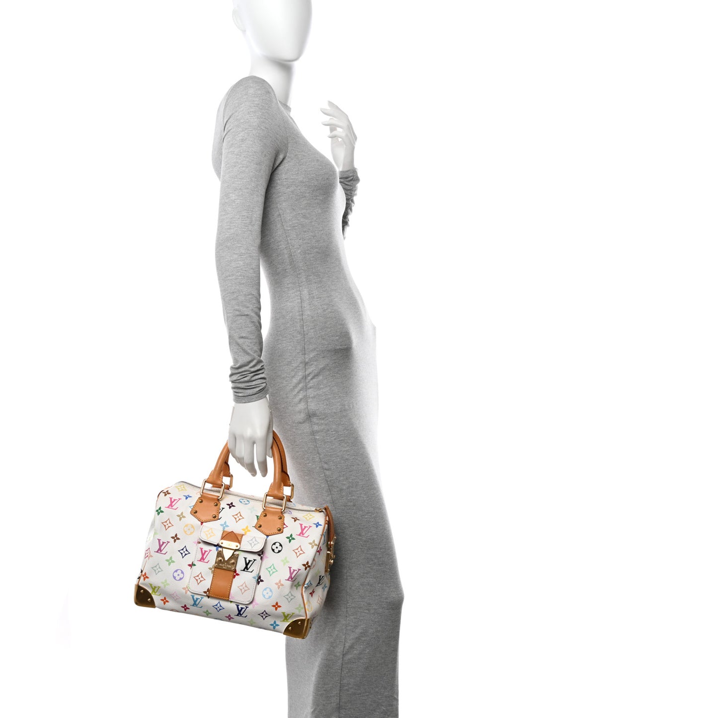 Monogram Multicolor Speedy 30 White