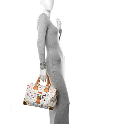 Louis Vuitton Monogram Multicolor Speedy 30 White 2 of 15