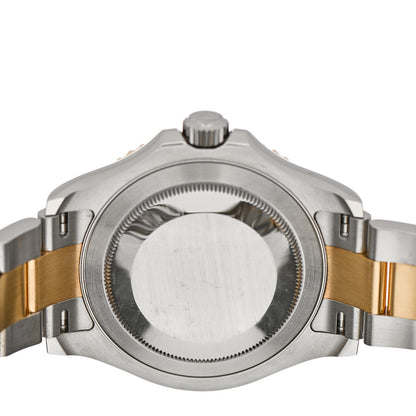 Rolex Stainless Steel 18K Yellow Gold 40mm Oyster Perpetual Date Yacht-Master Watch White 16623 4 of 5