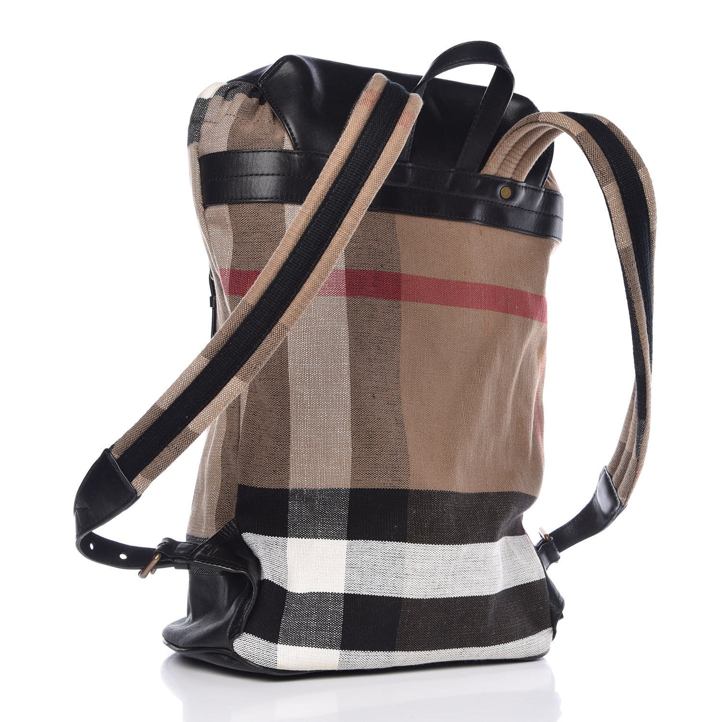 Canvas Mega Check Doran Backpack Black