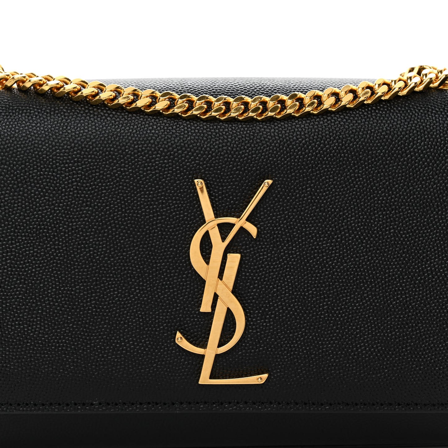 Grain De Poudre Small Monogram Kate Satchel Black