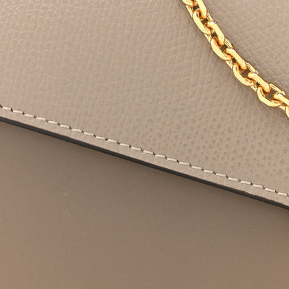 Fendi Vitello King Cruise FF Diamonds Continental Envelope Wallet On Chain Truffle Dove 8 of 10