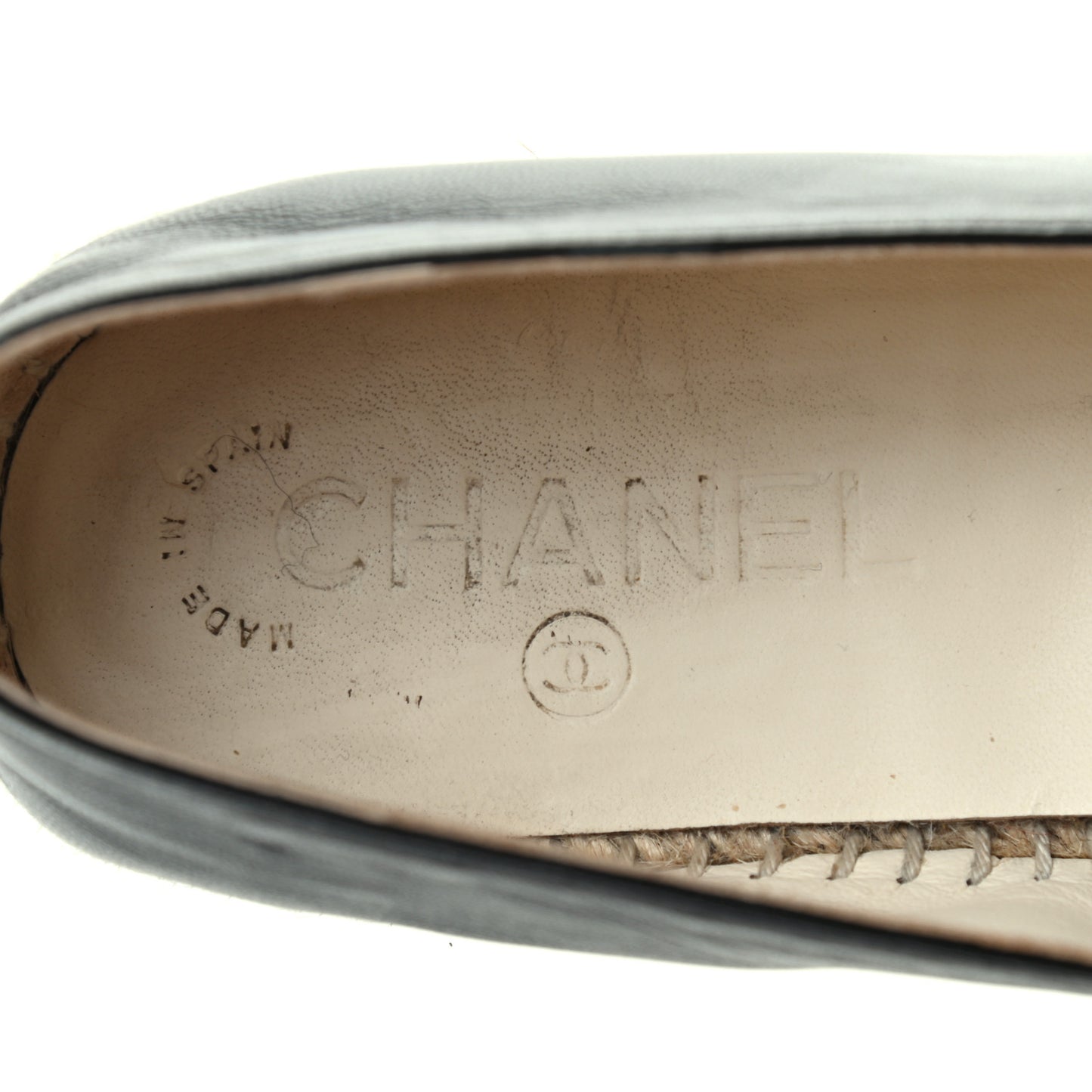 Lambskin CC Espadrilles 39 Black