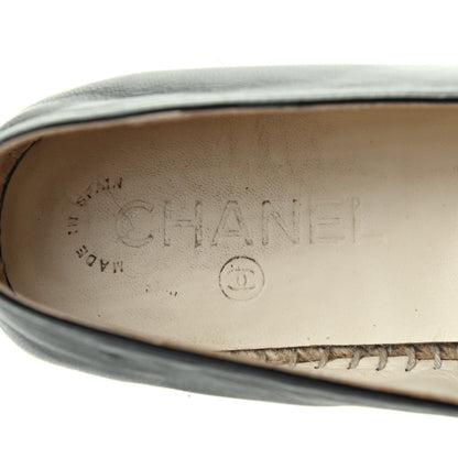 Chanel Lambskin CC Espadrilles 39 Black 7 of 14