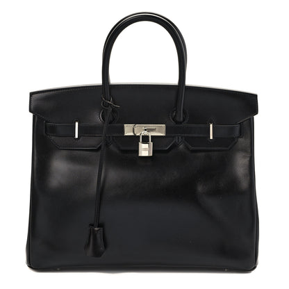 Hermes Box Guilloche Birkin 35 Black 1 of 12