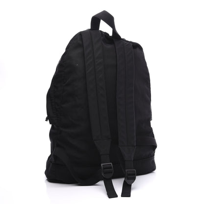 Balenciaga Nylon Political Campaign Logo Embroidered Explorer Backpack Black 2 of 9