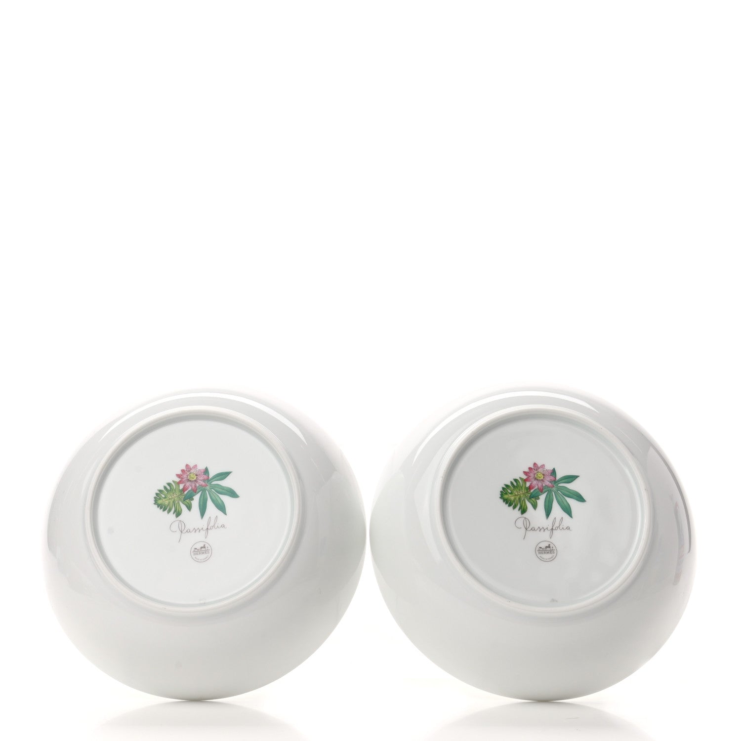 Hermes Porcelain Passifolia Cereal Bowl Set of 2 4 of 8