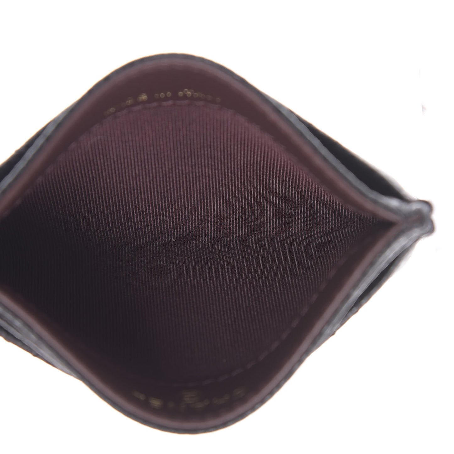 Caviar Quilted Card Holder Black
