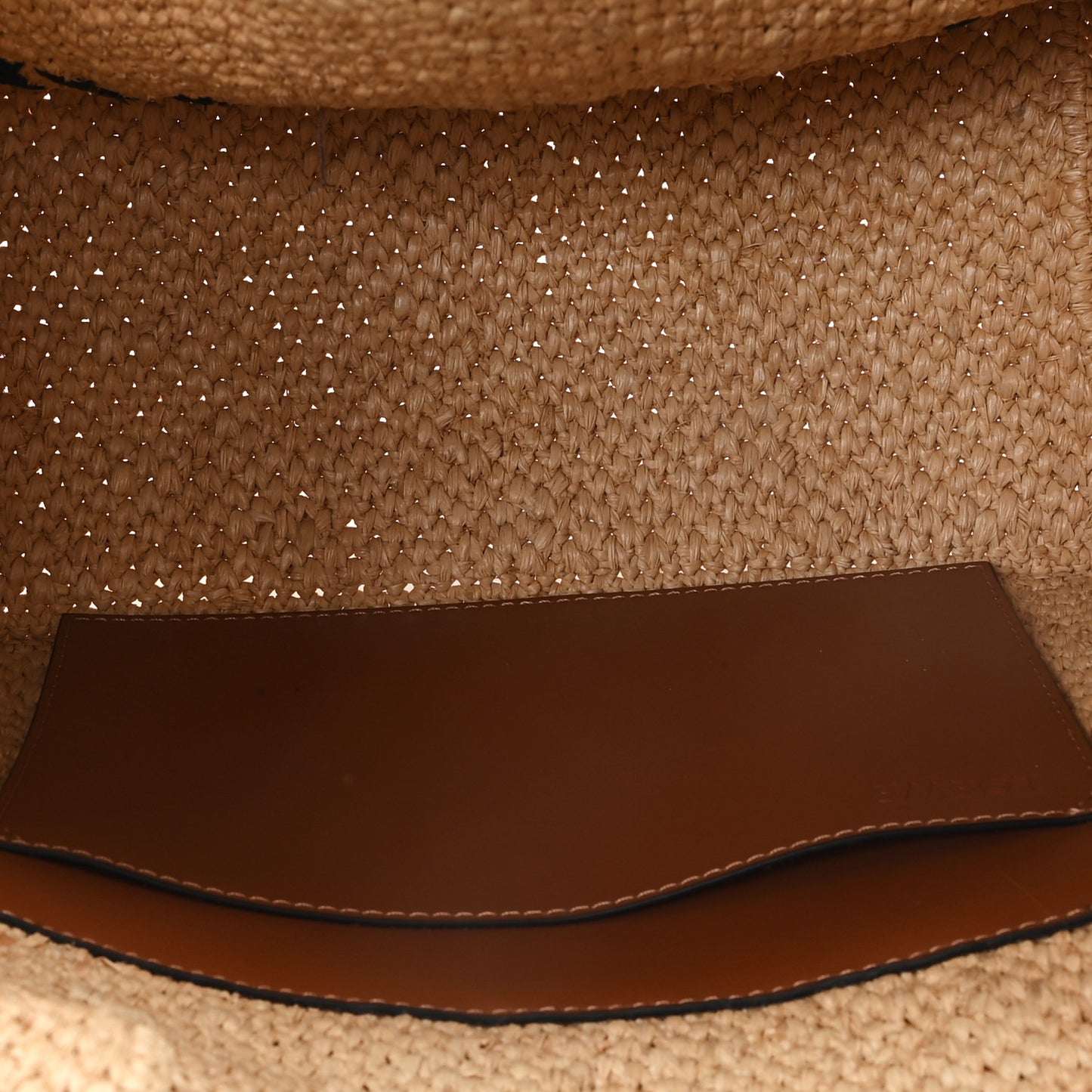 X PAULA'S IBIZA Raffia Medium  Font Tote Natural Tan