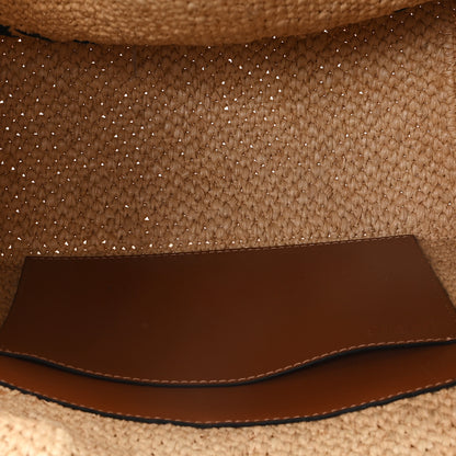 Loewe X PAULA'S IBIZA Raffia Medium  Font Tote Natural Tan 5 of 10