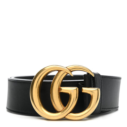 Gucci Calfskin Double G 40mm Belt 85 34 Black 1 of 5