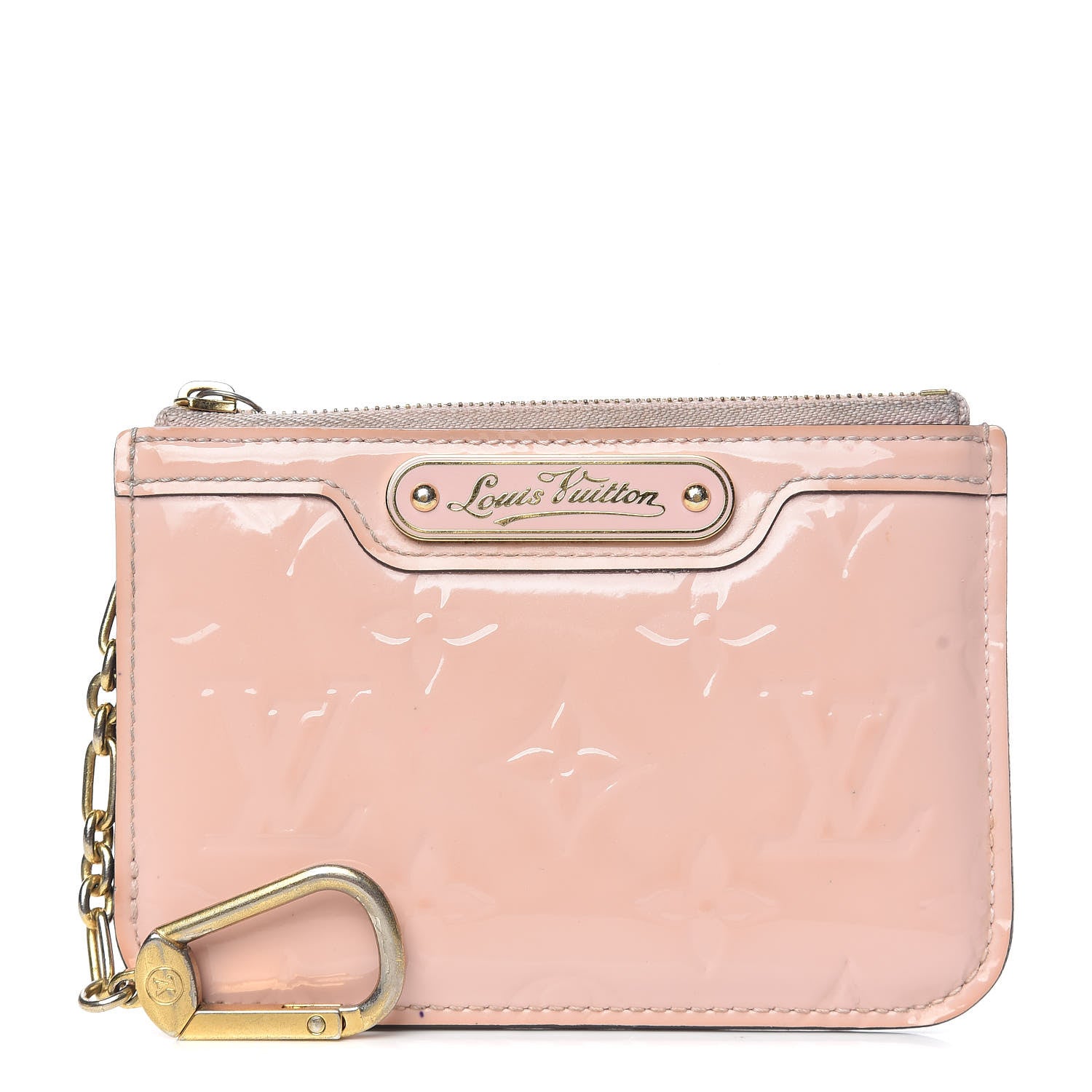 Louis Vuitton Vernis Key Pouch Rose Ballerine 1 of 13