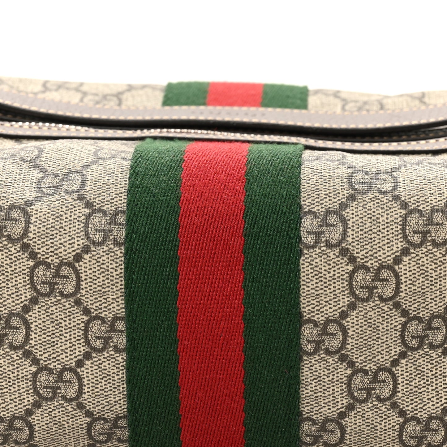 Monogram Web Cosmetic Case Beige Ebony New Acero