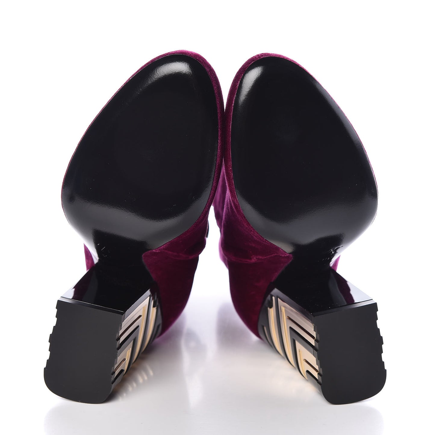 Velvet Monumental Ankle Boots 38.5 Magenta