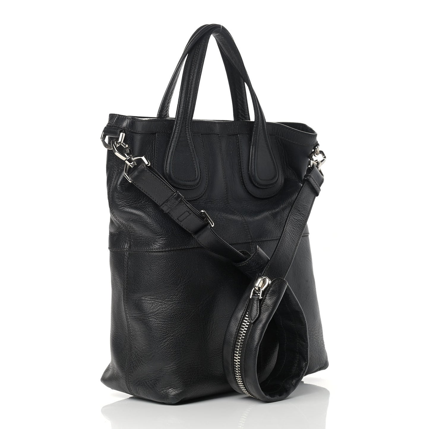 Lambskin Nightingale North South Tote Black