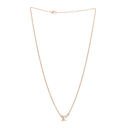 Louis Vuitton 18K Pink Gold Diamond Idylle Blossom LV Pendant Necklace 3 of 5