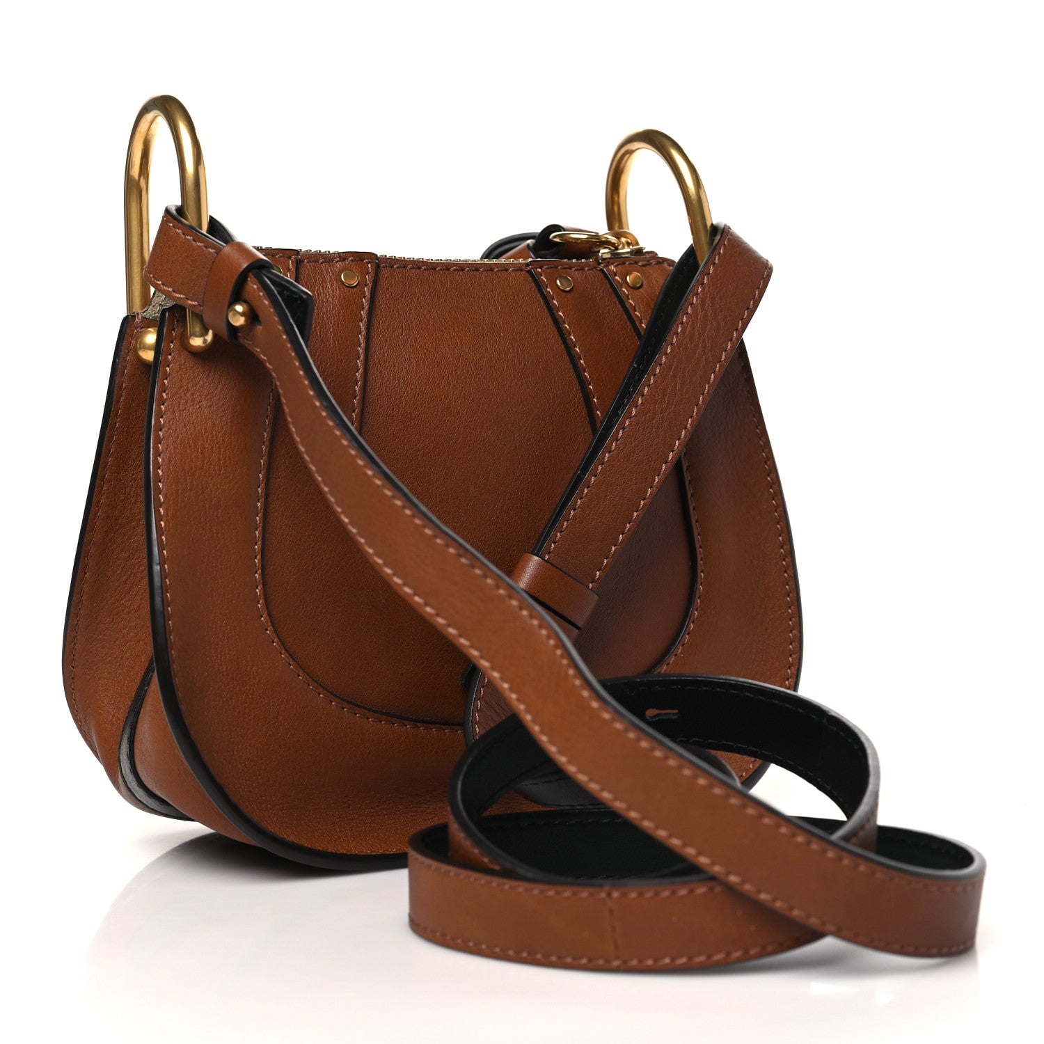 Chloe Grained Calfskin Nano Hayley Hobo  Tan 3 of 10