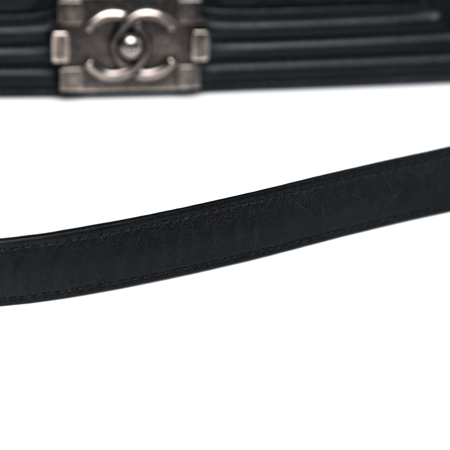 Calfskin Quilted New Medium Boy Flap Black