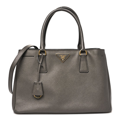 Prada Saffiano Lux Medium Tote Grafite 1 of 10