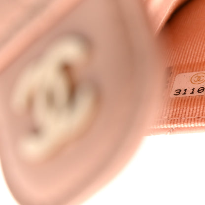 Chanel Lambskin Quilted Flap Card Holder Wallet Pink 8 of 8