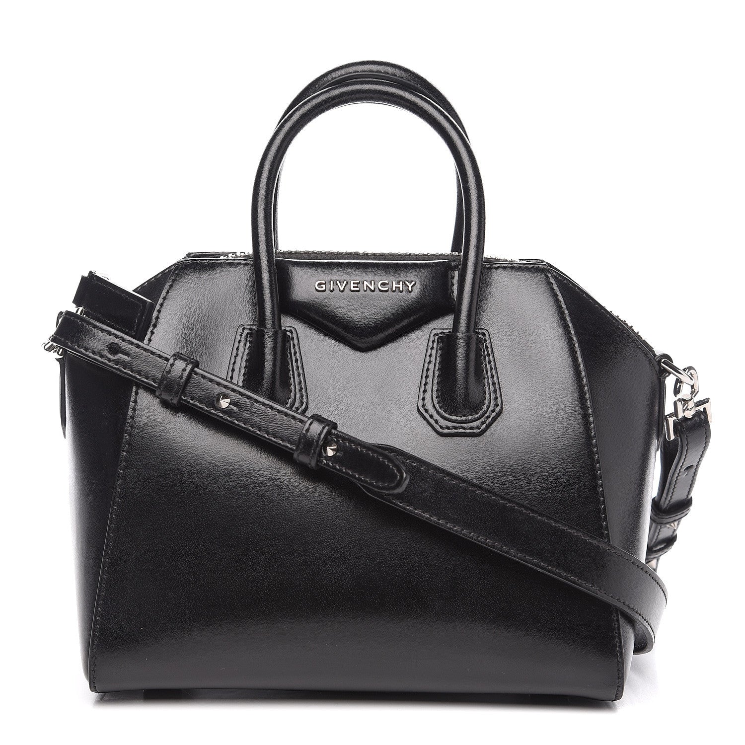 Givenchy Shiny Lord Calfskin Mini Antigona Black 1 of 15