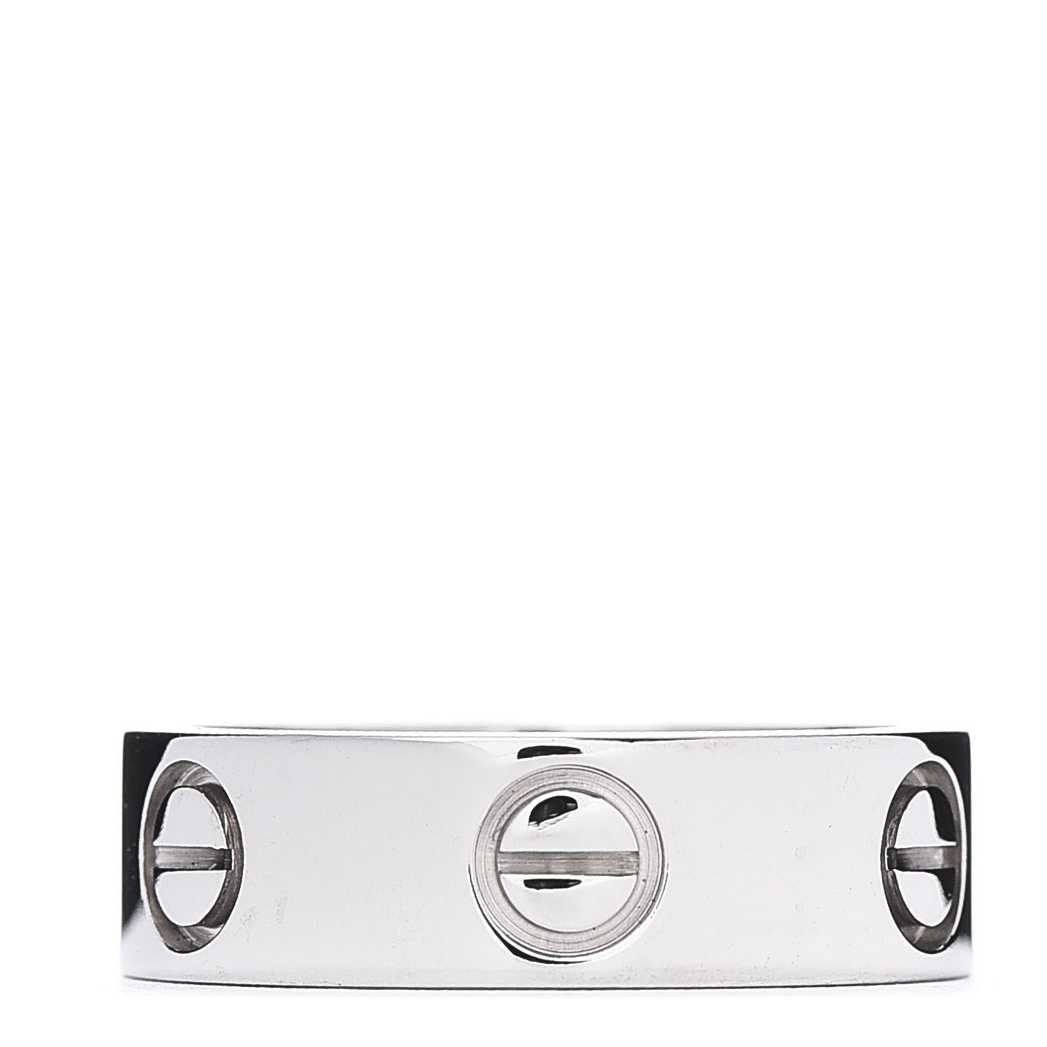 Cartier 18K White Gold 5.5mm LOVE Ring 50 5.25 3 of 5