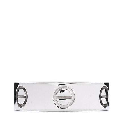 Cartier 18K White Gold 5.5mm LOVE Ring 50 5.25 3 of 5