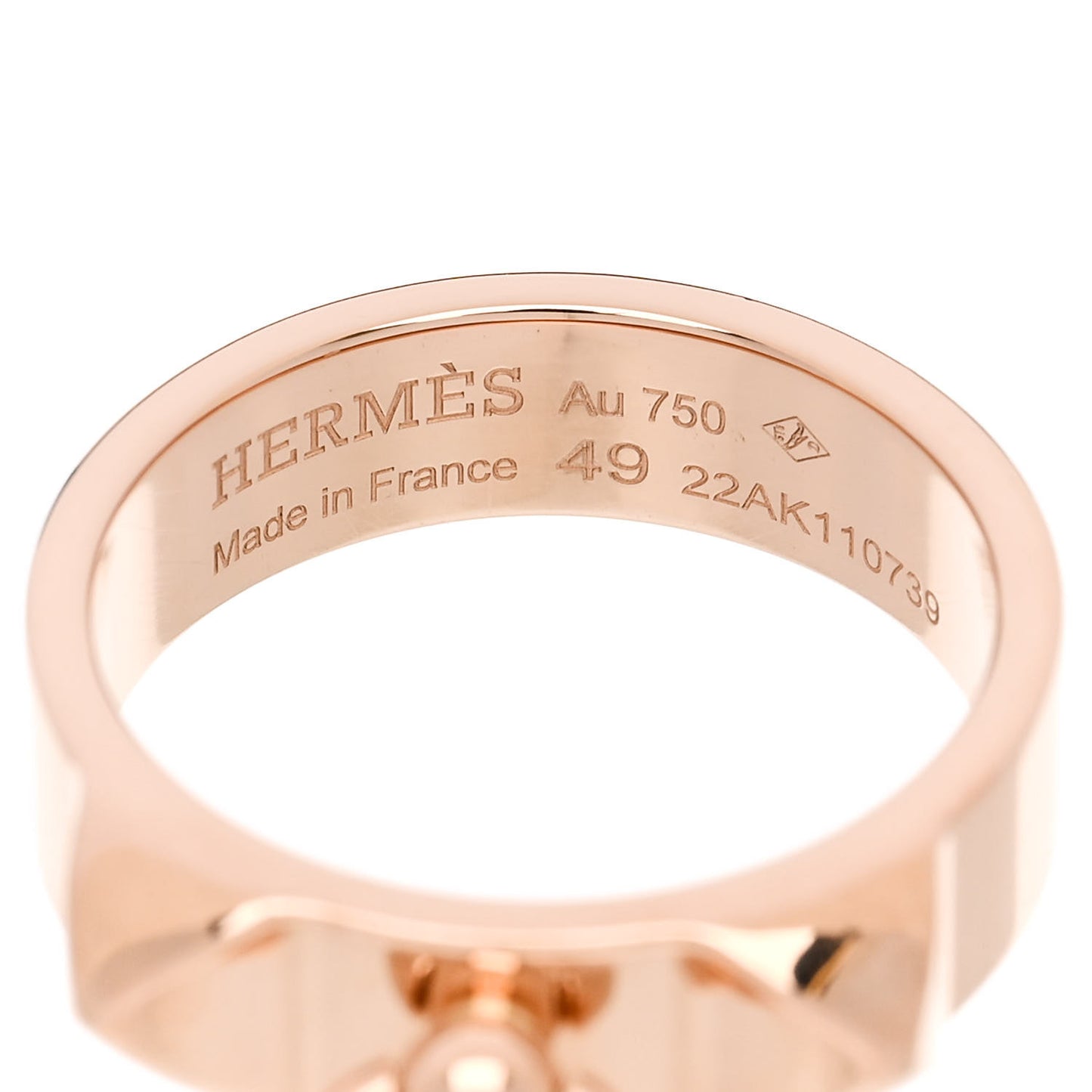 18K Rose Gold PM Collier De Chien Ring 49 5