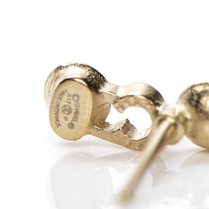 Chanel Pearl Coco Earrings Gold 4 of 4