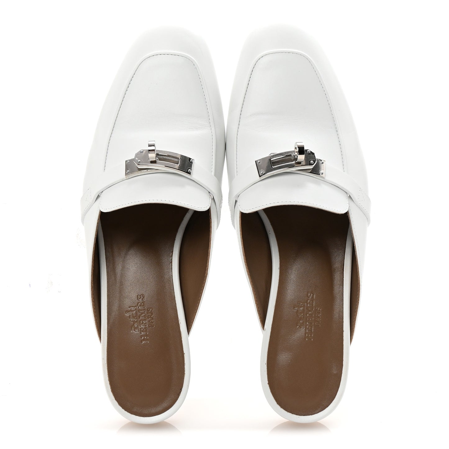 Calfskin Oz Mules 37.5 White