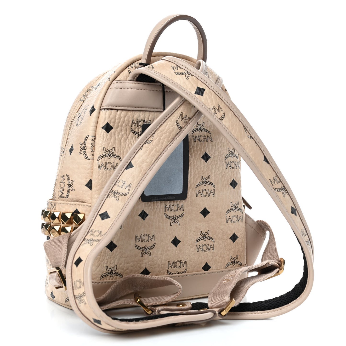 Visetos Small Side Stud Stark Backpack Beige