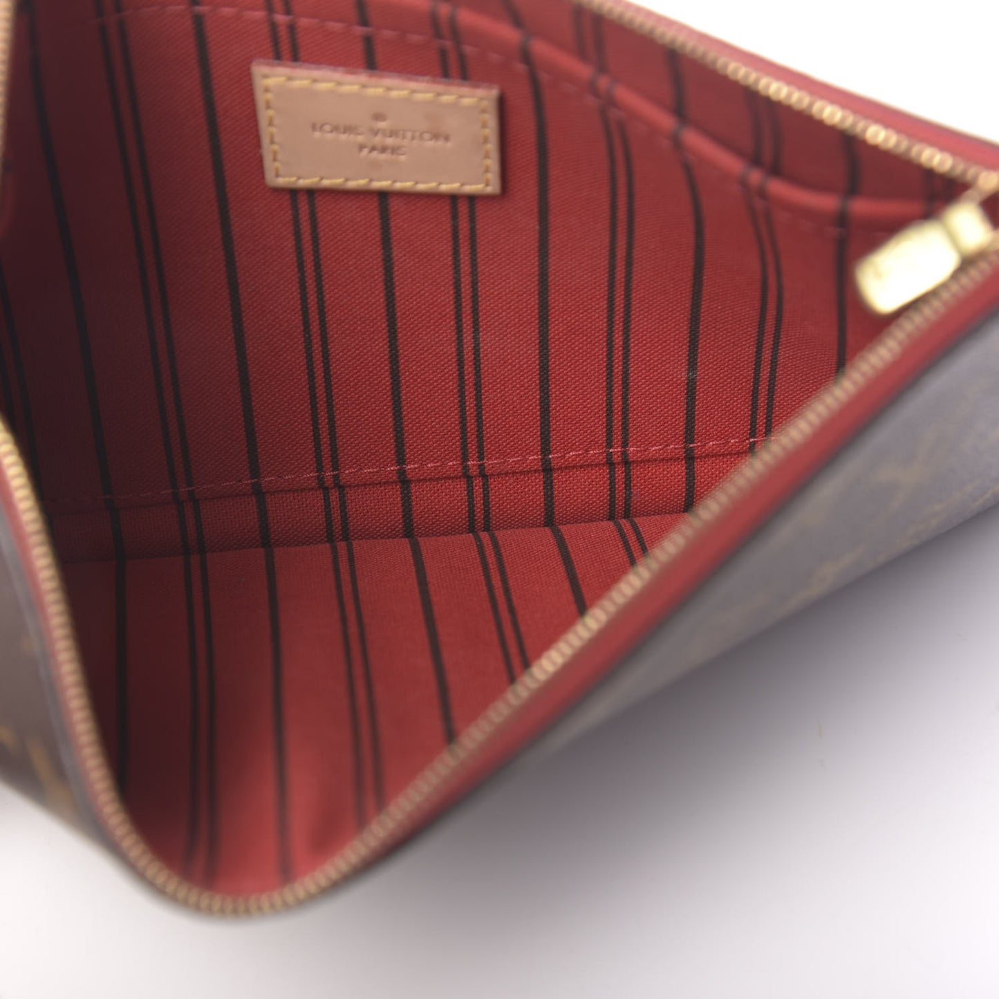Monogram Neverfull MM GM Pochette Cherry