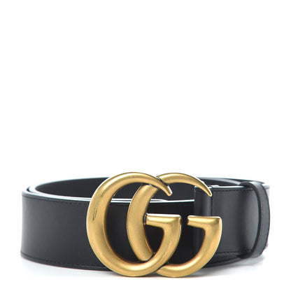 Gucci Calfskin Double G 40mm Belt 75 30 Black 1 of 8