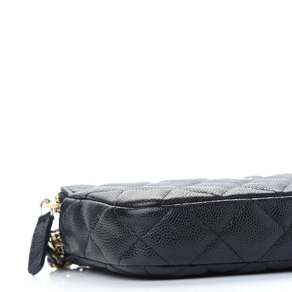 Chanel Caviar Quilted Small Clutch With Chain Black 10 of 11