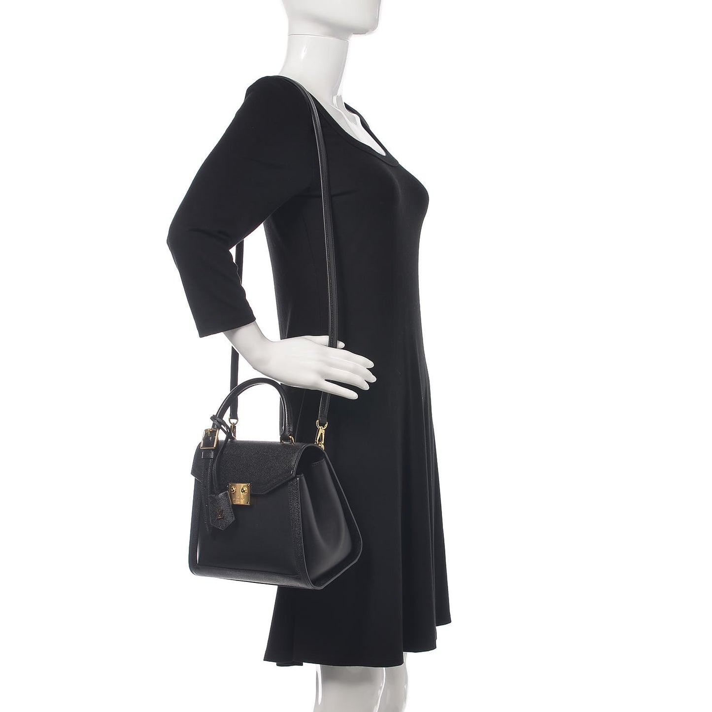 Grained Smooth Calfskin The LV Arch Black