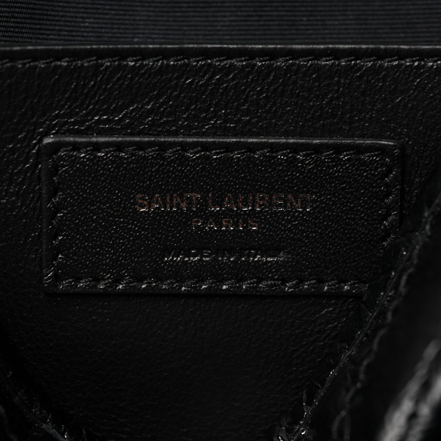 Crinkled Calfskin Matelasse Monogram Baby Niki Chain Satchel Black