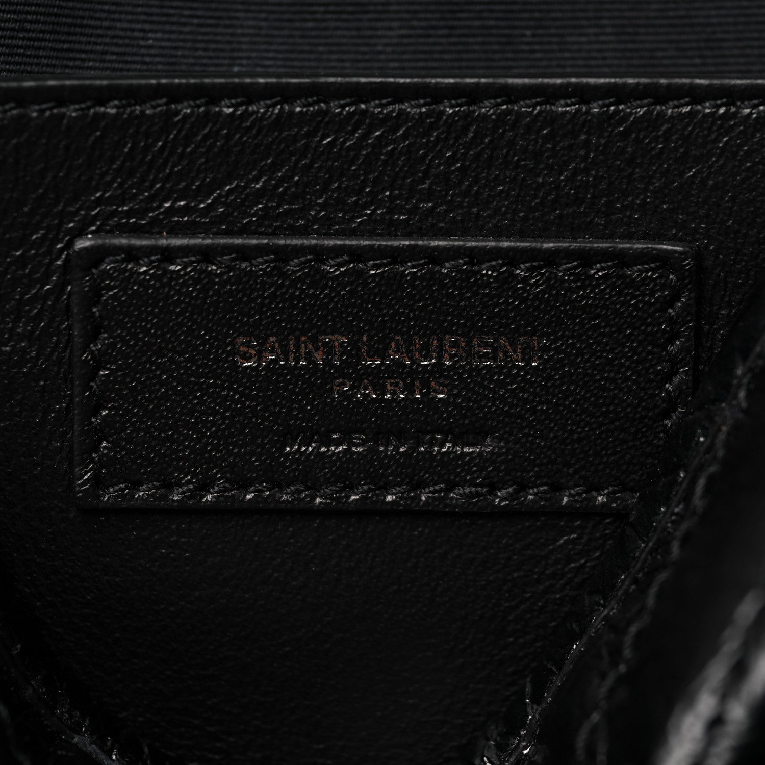 Saint Laurent Crinkled Calfskin Matelasse Monogram Baby Niki Chain Satchel Black 7 of 9