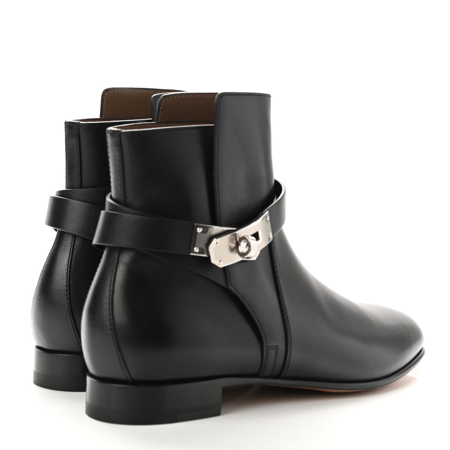 Hermes Calfskin Neo Low Boots 37 Black 4 of 9