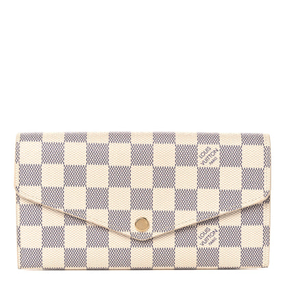 Louis Vuitton Damier Azur Sarah Wallet NM 1 of 7