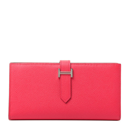 Hermes Epsom Bearn Gusset Wallet Rose Extreme 1 of 3