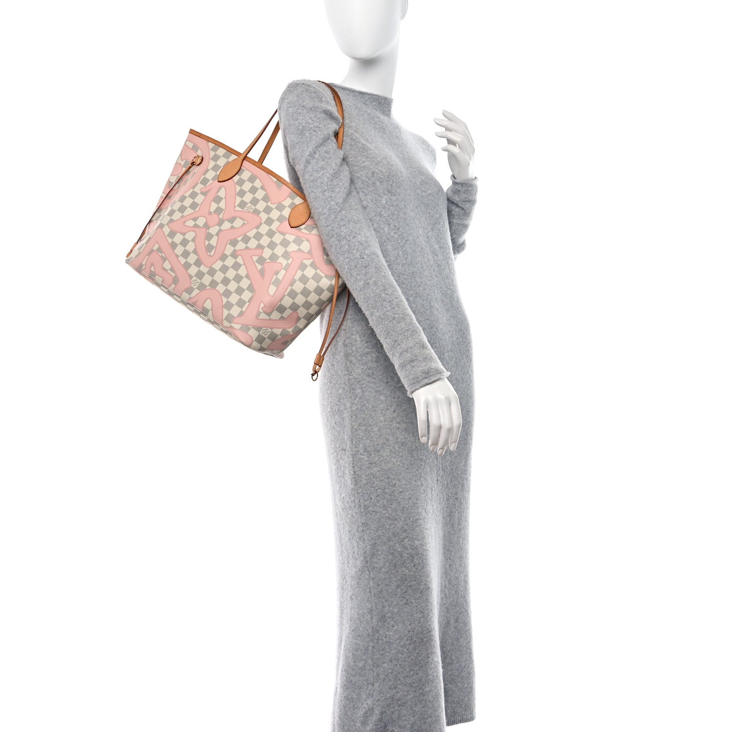 Louis Vuitton Damier Azur Tahitienne Neverfull MM 2 of 14