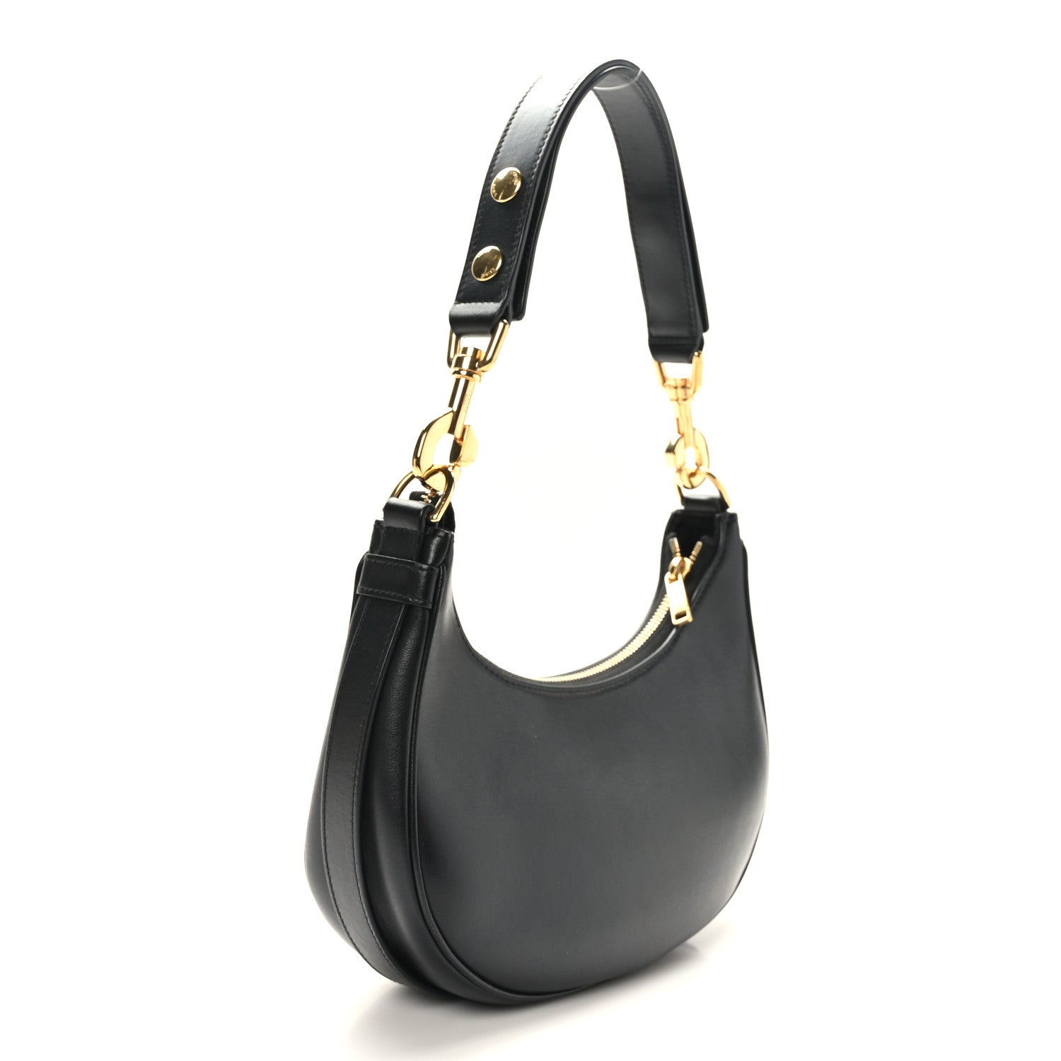 Celine Smooth Calfskin Medium Strap Ava Shoulder Bag Black 3 of 8