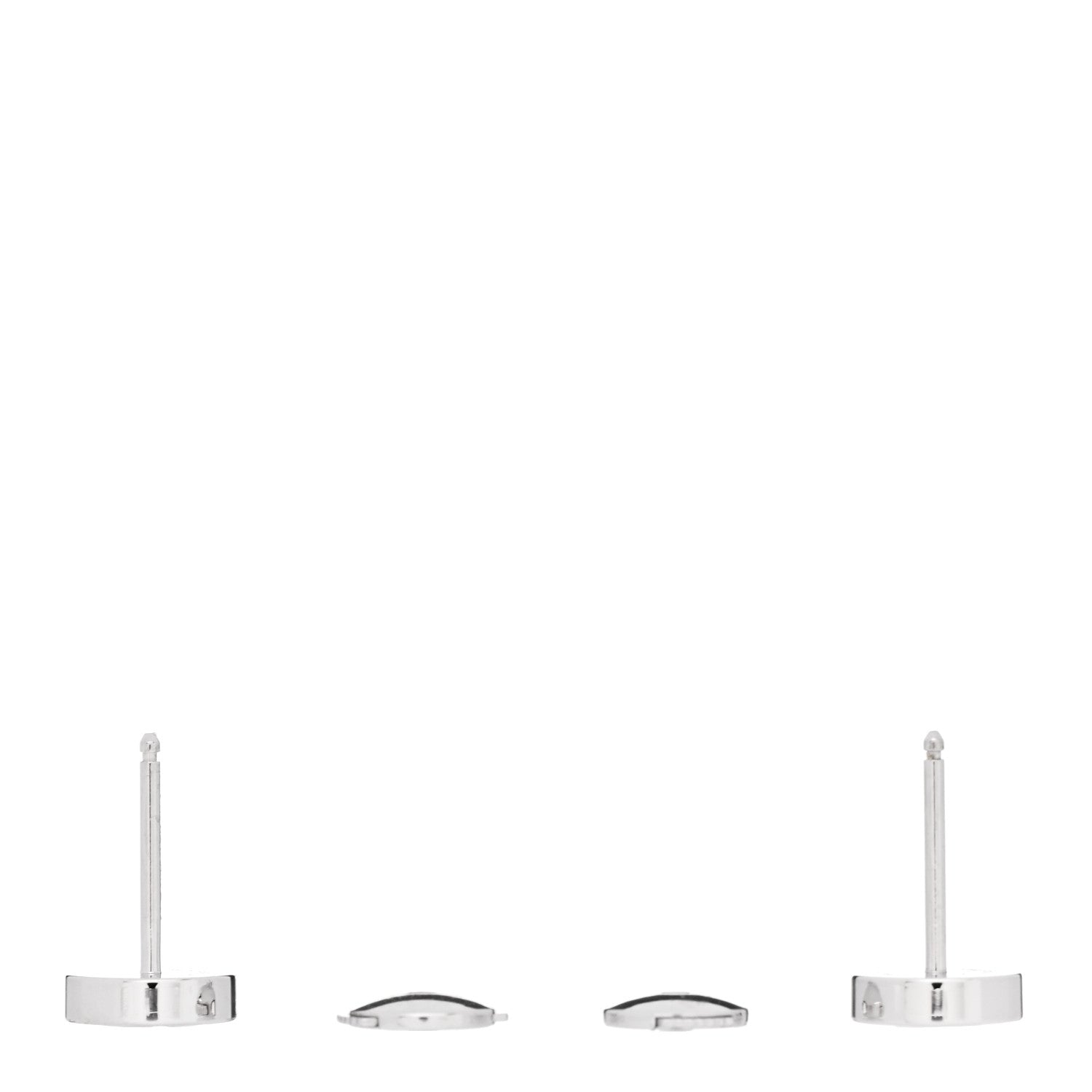 Cartier 18K White Gold LOVE Earrings 3 of 5