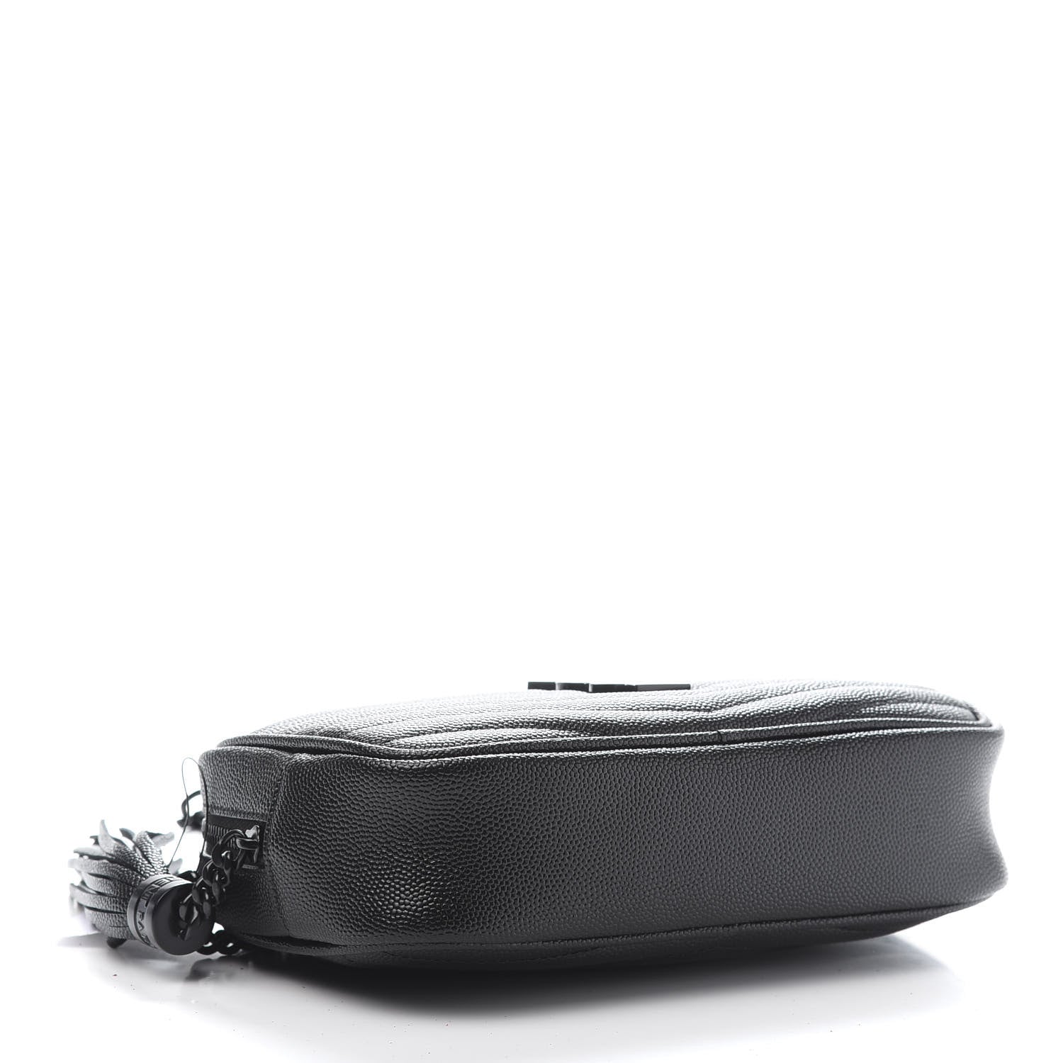 Saint Laurent Grain De Poudre Matelasse Monogram Mini Lou Camera Bag Black 4 of 11