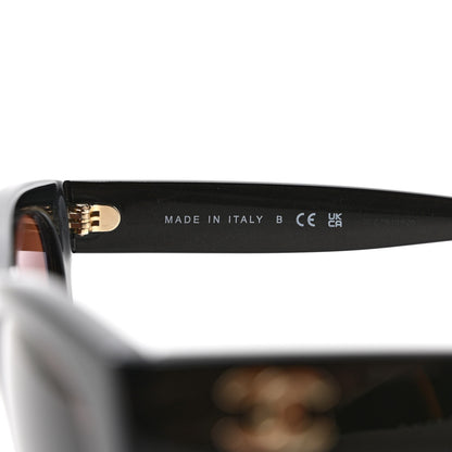 Chanel Acetate Mirrored Runway Square Sunglasses 5380-A Black Gold 7 of 8